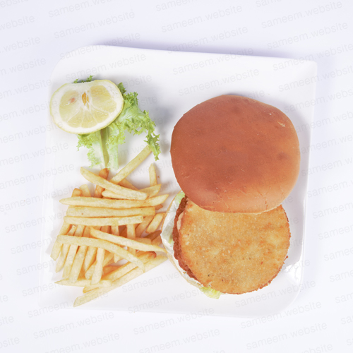 صور وجبة برغر سمك